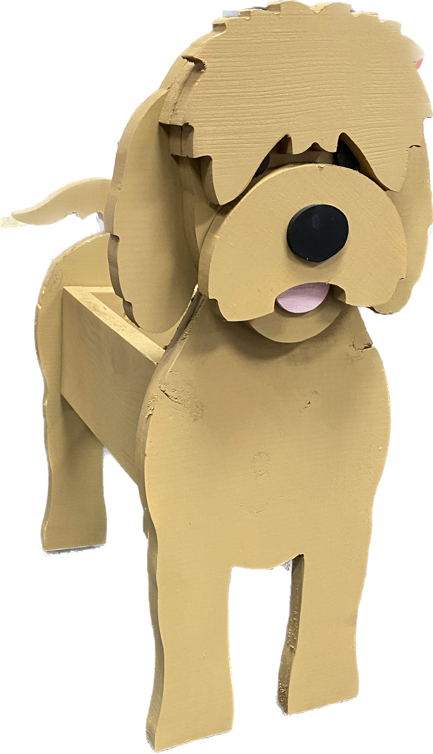 Golden Doodle Dog Planter