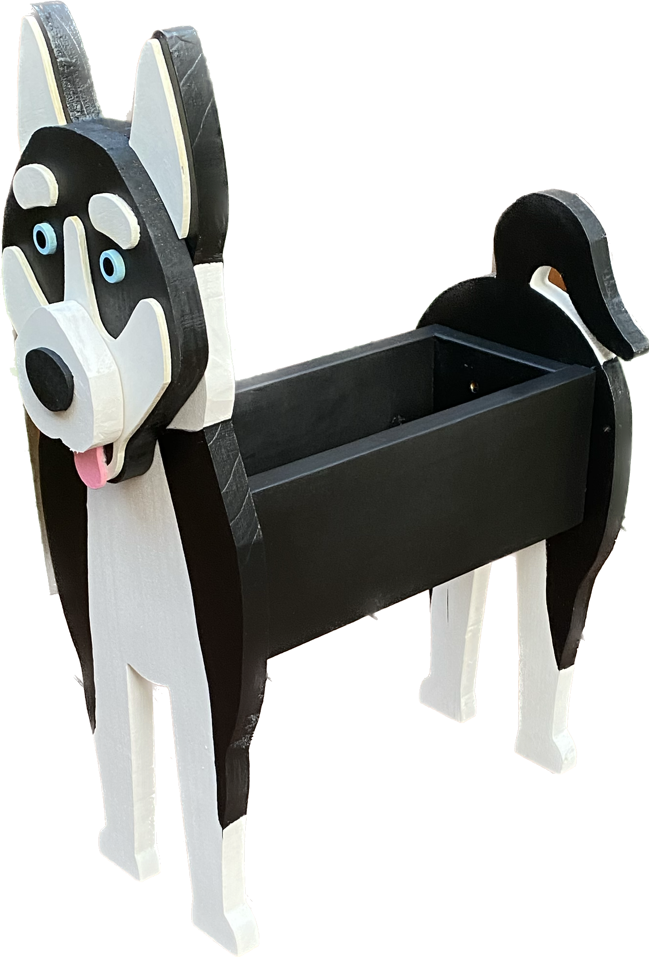 Husky Dog Planter