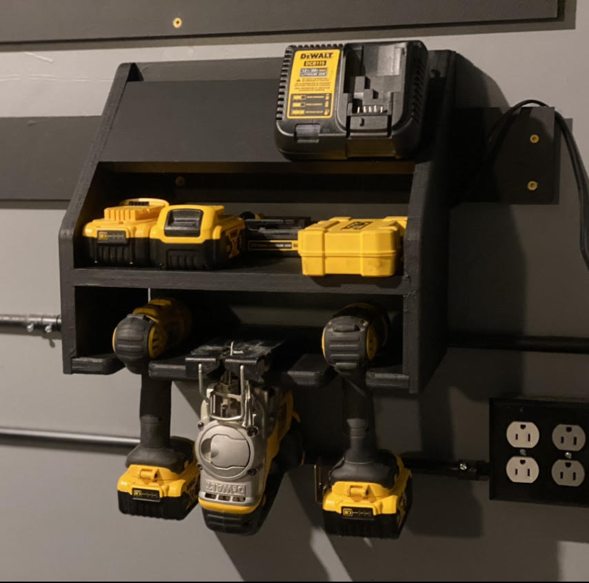 Impact Driver, Jigsaw, Drill Storage and Charging Station